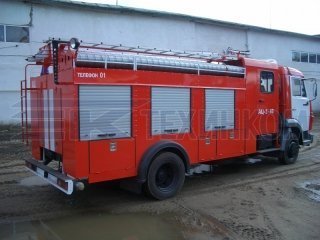 Автоцистерна пожарная АЦ-3-40 на шасси КАМАЗ 4308 сдвоенная кабина объемом 3000 литров ПСЦ ТЕХИНКОМ фото 15