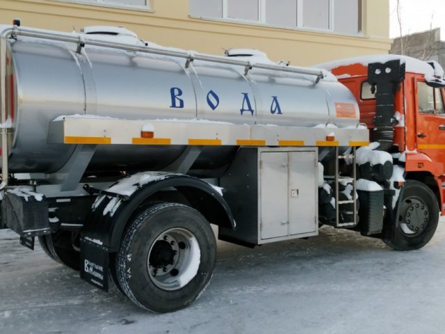 Автоцистерна для воды АЦ-8 на шасси КАМАЗ-43253 ООО «Вологодские машины»